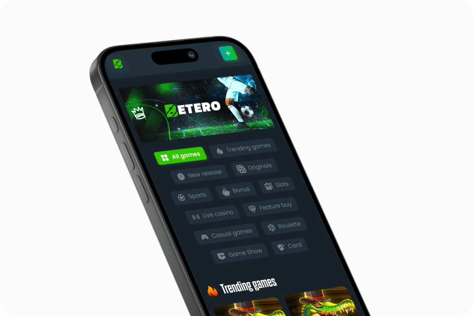 Betero mobile screen